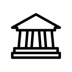 bank icon or logo isolated sign symbol vector illustration - high quality black style vector icons