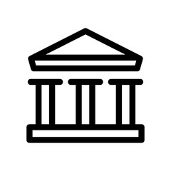 bank icon or logo isolated sign symbol vector illustration - high quality black style vector icons