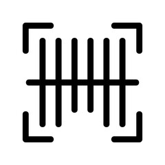 barcode icon or logo isolated sign symbol vector illustration - high quality black style vector icons