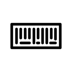 barcode icon or logo isolated sign symbol vector illustration - high quality black style vector icons