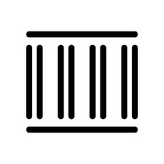 barcode icon or logo isolated sign symbol vector illustration - high quality black style vector icons