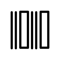 barcode icon or logo isolated sign symbol vector illustration - high quality black style vector icons