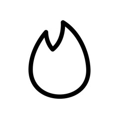 fire icon or logo isolated sign symbol vector illustration - high quality black style vector icons