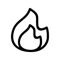 fire icon or logo isolated sign symbol vector illustration - high quality black style vector icons