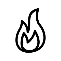 fire icon or logo isolated sign symbol vector illustration - high quality black style vector icons