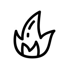Obraz premium fire icon or logo isolated sign symbol vector illustration - high quality black style vector icons