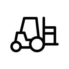 forklift icon or logo isolated sign symbol vector illustration - high quality black style vector icons