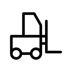 forklift icon or logo isolated sign symbol vector illustration - high quality black style vector icons