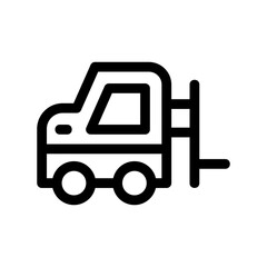 forklift icon or logo isolated sign symbol vector illustration - high quality black style vector icons