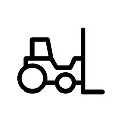 forklift icon or logo isolated sign symbol vector illustration - high quality black style vector icons