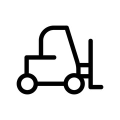 forklift icon or logo isolated sign symbol vector illustration - high quality black style vector icons