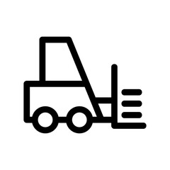 forklift icon or logo isolated sign symbol vector illustration - high quality black style vector icons
