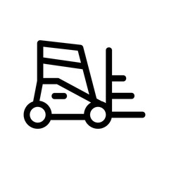 forklift icon or logo isolated sign symbol vector illustration - high quality black style vector icons