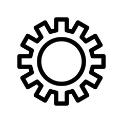 gear icon or logo isolated sign symbol vector illustration - high quality black style vector icons