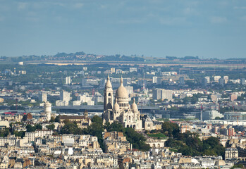 The Basilica of the Sacred Heart (Sacre Cœur Basilica). Montmartre, Paris, France