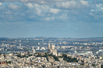 The Basilica of the Sacred Heart (Sacre Cœur Basilica). Montmartre, Paris, France