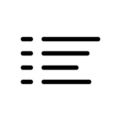 list icon or logo isolated sign symbol vector illustration - high quality black style vector icons