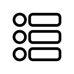 Obraz premium list icon or logo isolated sign symbol vector illustration - high quality black style vector icons