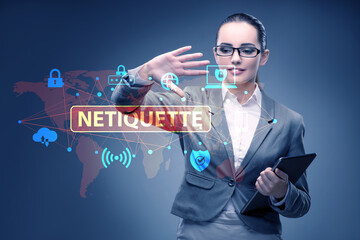 Concept of etiquette and netiquette