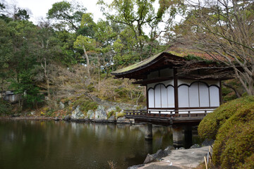 Obraz premium 和歌山城の紅葉渓庭園