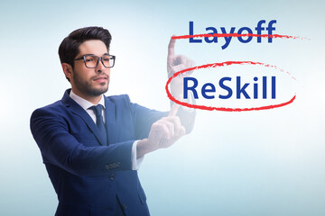 Re-skilling and upskilling in learning concept