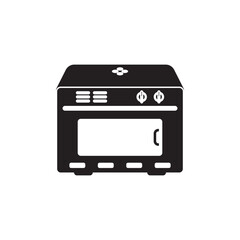 Microwave vector icon illustration flat design.
