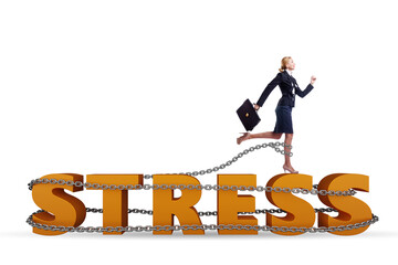 Concept of work related stress with businesswoman