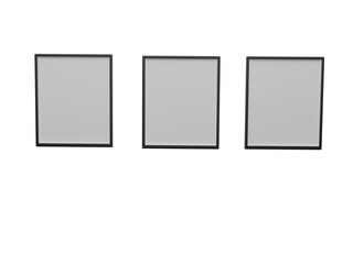 set of blank frames