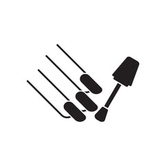 Nail polish symbol icon,illustration design template.