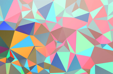 Light Multicolor, Rainbow vector abstract polygonal texture. Colorful illustration in abstract style with gradient. Brand new style for your business design.