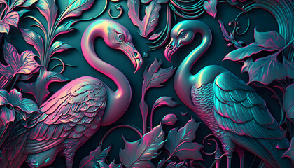 abstract background with birds