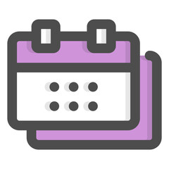 calendar color icon