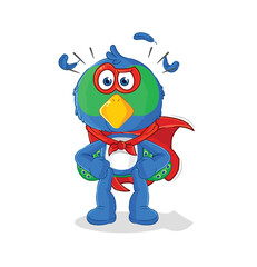 peacock heroes vector. cartoon character