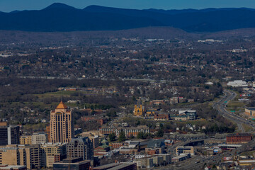 Overlooking the city of Roanoke, Virginia