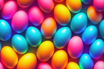Easter Egg Eggs Colorful Decorated Seamless Texture Pattern Tiled Repeatable Tessellation Background Image