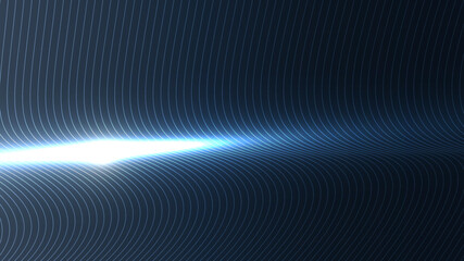 Abstract technology futuristic concept wave lines dynamic particle pattern on blue background.
