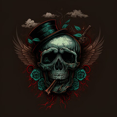pirate skull and crossbones