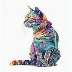 cat abstract generative ia