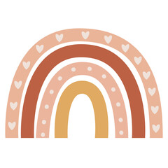 Bohemian Rainbow And Cute Flowers