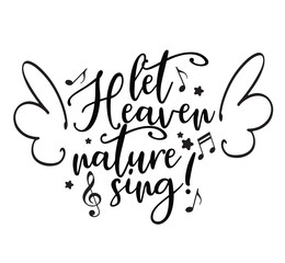 Heaven quote, angel wings