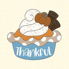 Illustration of a cupcake