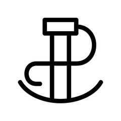 anchor icon or logo isolated sign symbol vector illustration - high quality black style vector icons
