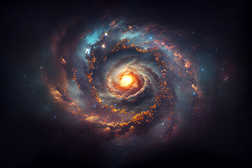 Spiral galaxy, universe and milky way - 575502515