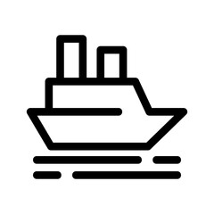 boat icon or logo isolated sign symbol vector illustration - high quality black style vector icons
