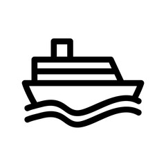 boat icon or logo isolated sign symbol vector illustration - high quality black style vector icons
