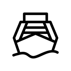 Fototapeta premium boat icon or logo isolated sign symbol vector illustration - high quality black style vector icons 