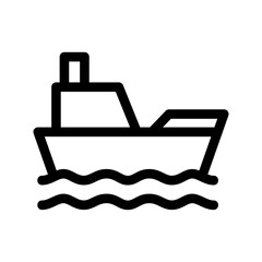 boat icon or logo isolated sign symbol vector illustration - high quality black style vector icons
