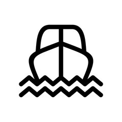 boat icon or logo isolated sign symbol vector illustration - high quality black style vector icons
