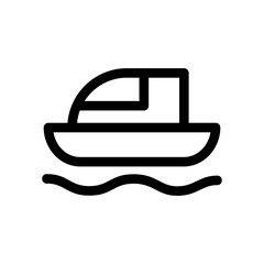 boat icon or logo isolated sign symbol vector illustration - high quality black style vector icons
