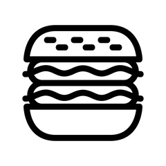 burger icon or logo isolated sign symbol vector illustration - high quality black style vector icons
